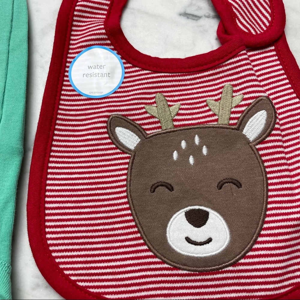 Carter's Mommy's First Mate Nautical Set Outfit Onesie Christmas Bib Bundle - Picture 4 of 10